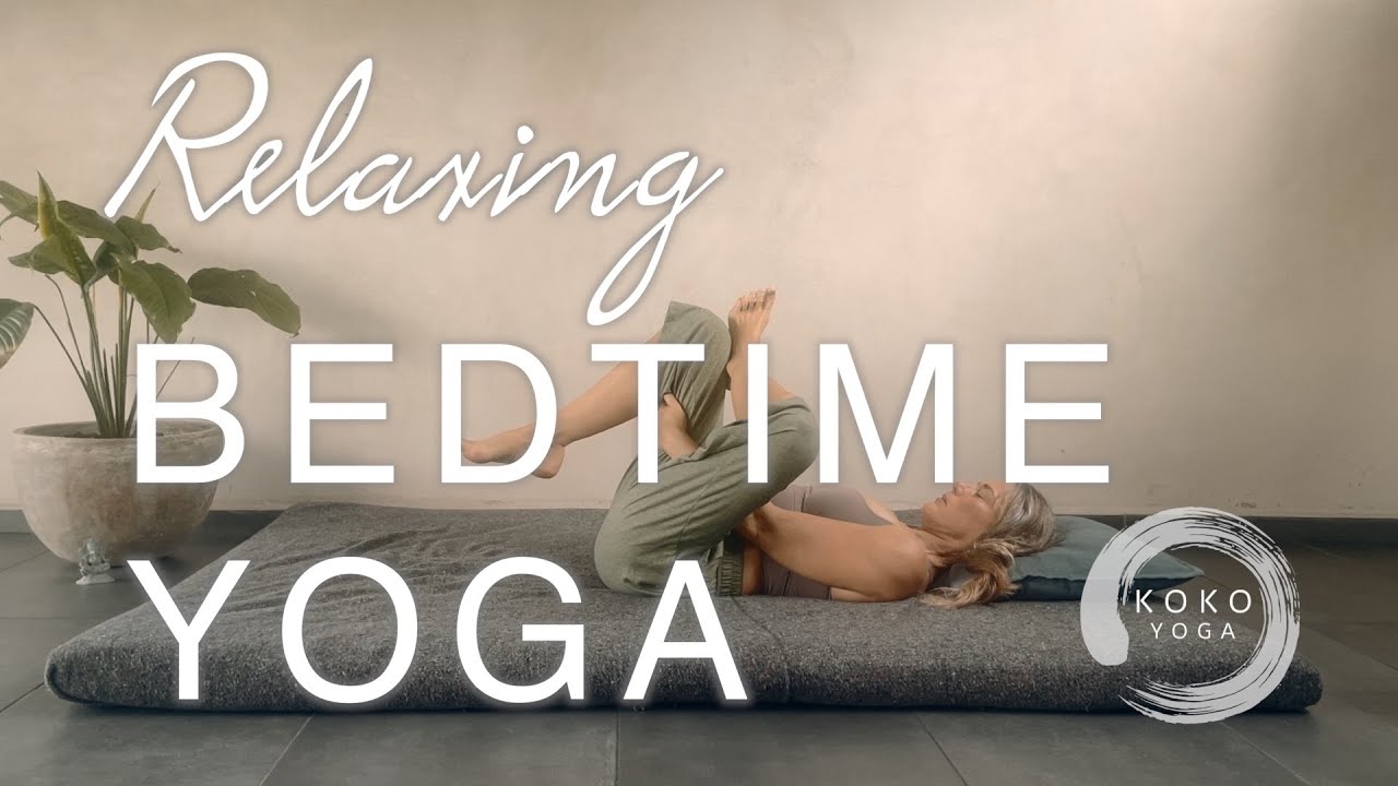 Yoga for Bedtime / Relaxing Stretches & Binaural Music For Deep Sleep