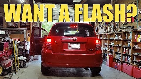 Installing a flasher module on our red Scion xD