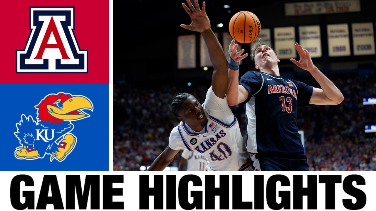 #2 Arizona vs #14 Kansas Highlights | Men's Basketball | College Basketball 2026