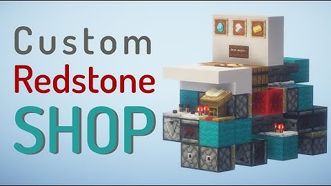 Tiny Customizable & Expandable Basic Redstone Shop | Tutorial Java 1.20+ (check pin)