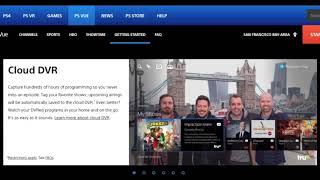 PlayStation Vue TV - Cloud DVR Feature - UNLIMITED STORAGE