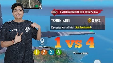 TSM ninja jod in May lobby 😍 I killed TSM ninja jod 1v4 🥵#tsmninjajod #ishikaplays #clutch #bgmi