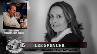 Lee Spencer with Joe Custer of Stewart Haas Racing Information
