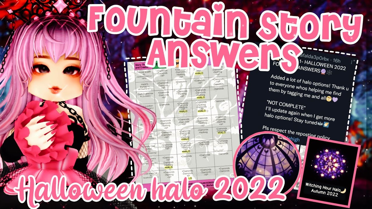 Maf on X: ⚠️UPDATE 2- HALLOWEEN 2022 FOUNTAIN ANSWERS🔮🕸 As