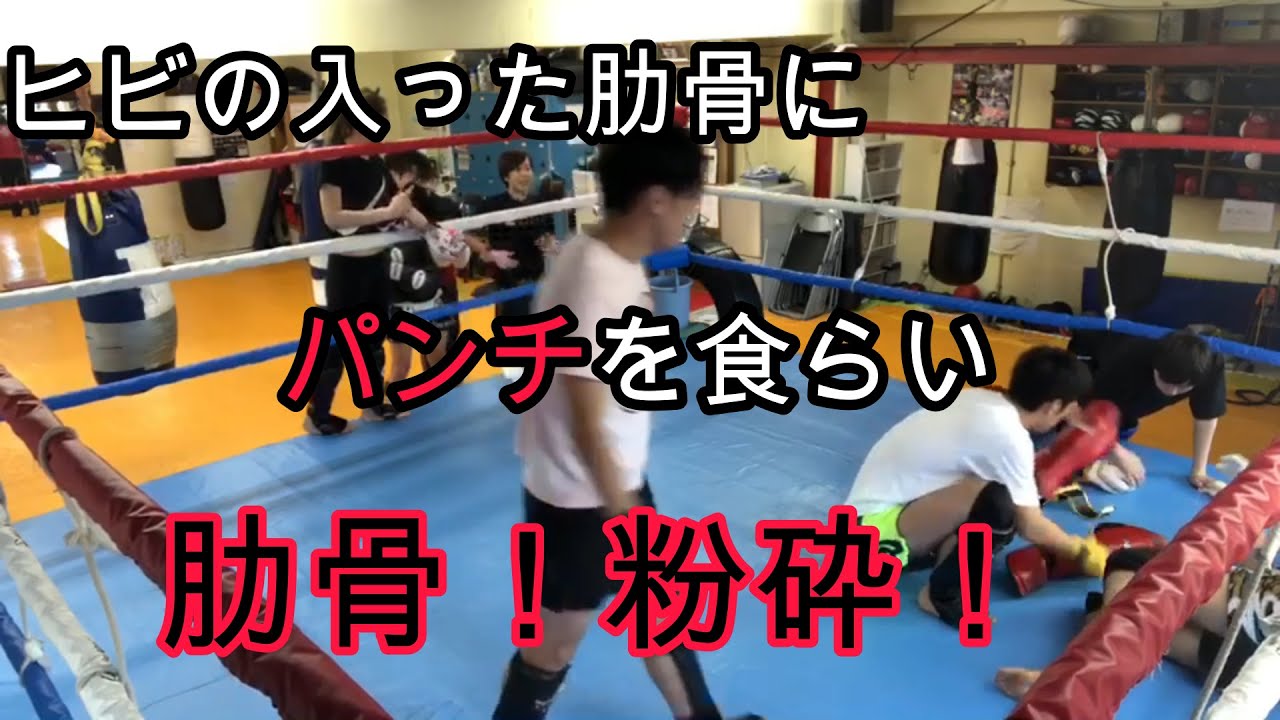 閲覧注意 ヒビの入った肋骨にパンチを食らい肋骨粉砕 Youtube