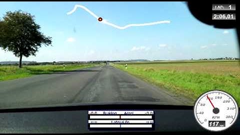 Testvideo aLapRecorder HD + DashWare (Renault Megane RS TCe250)