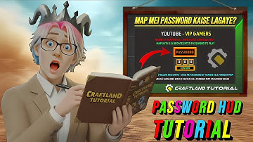 🤔 How To Make Password 🔑 Custom Hud Script In Craftland | VIP GAMERS #freefire #craftland #tutorial 