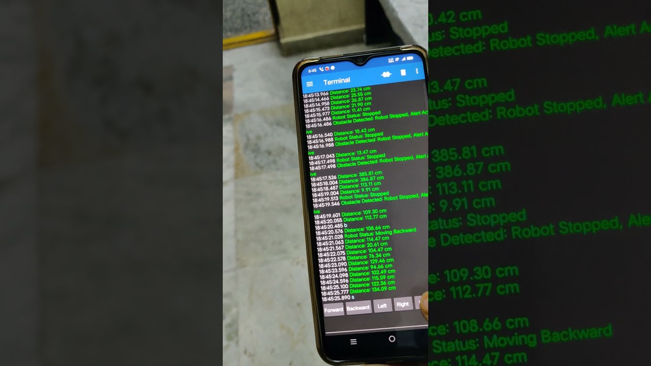 HVS-3545. Autonomous Robot using Raspberry pi & ultrasonic sensor 