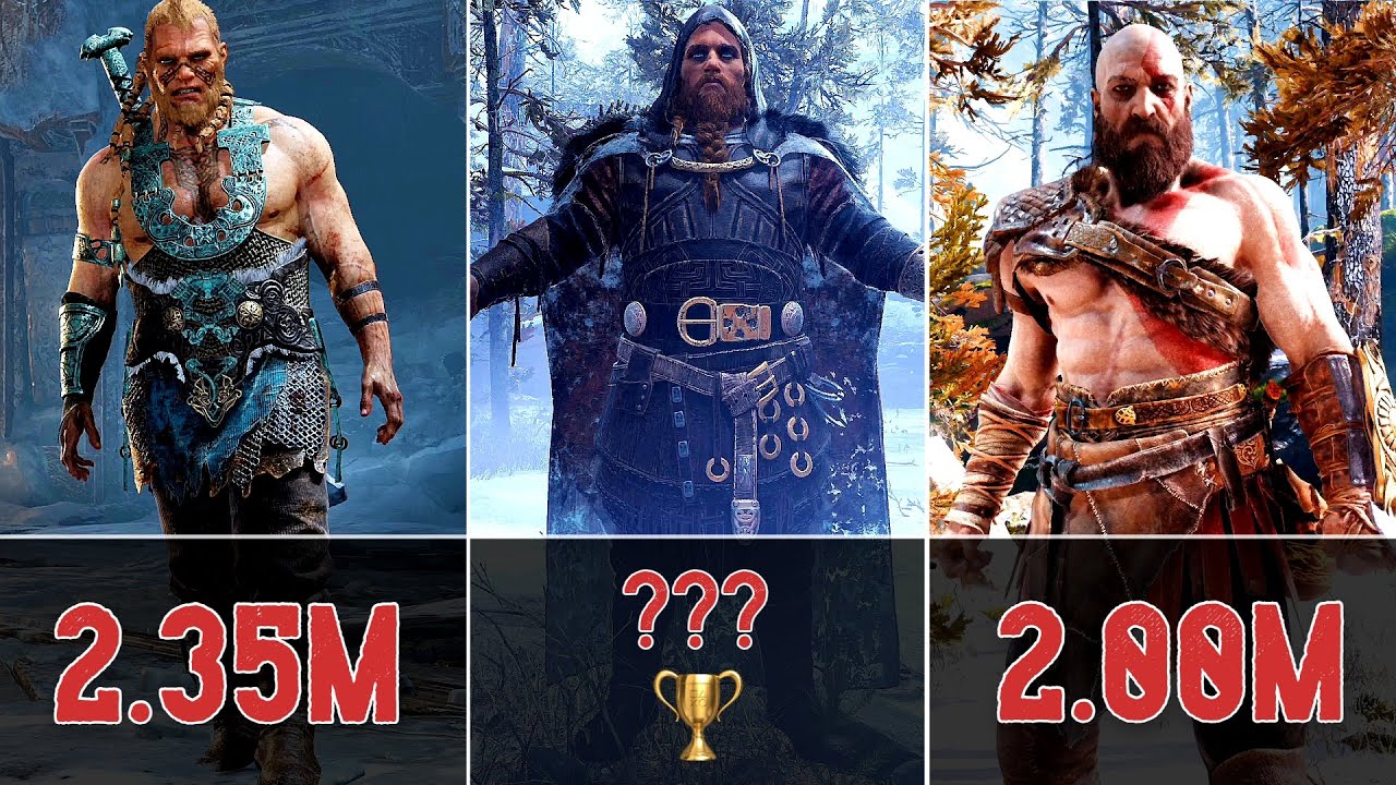How Tall Are Kratos, Thor, Odin, Tyr & Atreus (Height Comparison