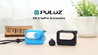 For Insta360 GO 3 PULUZ Camera Charging Case Silicone Case with Lens Cap & Strap screenshot 4