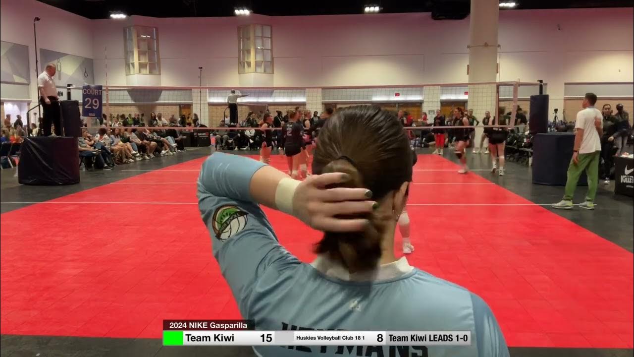 2024 NIKE Gasparilla Volleyball Kickoff Team Kiwi 18 Graphite vs