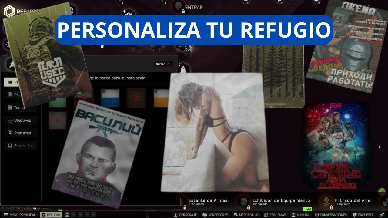 Guia de como personalizar tu refugio en Escape from Tarkov