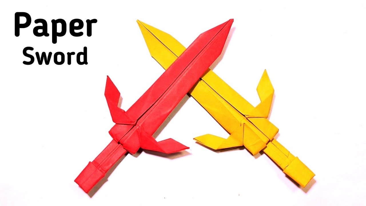 Easy Origami Ninja Sword Katana How to make a Paper Sword Origami