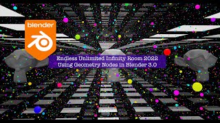 LIVENODING Endless Infinity Room 2022 Using Geometry Nodes