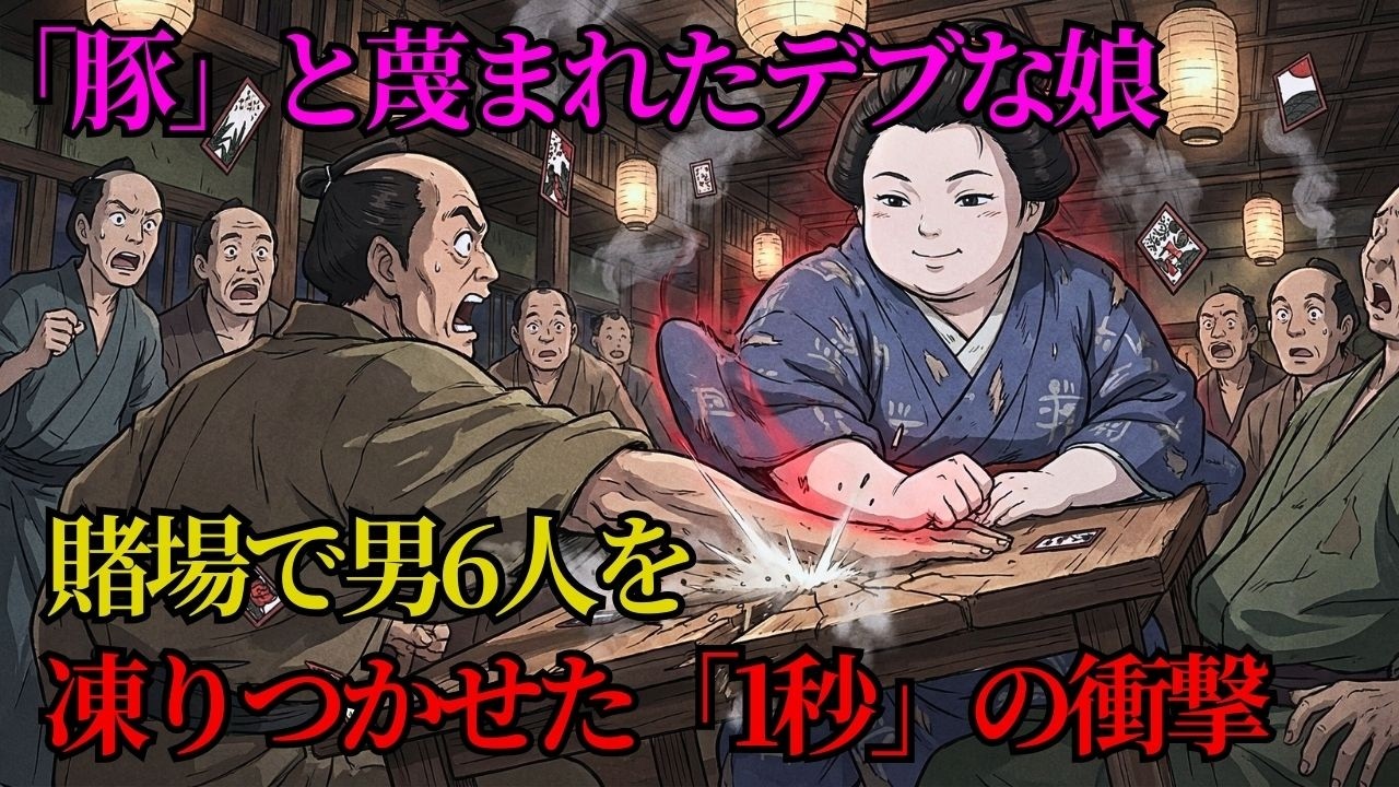「豚」と蔑まれたデブな娘の正体… 賭場で男6人を凍りつかせた「1秒」の衝撃 | 野談 | 時代劇 | 昔話 | 説話 | 民話