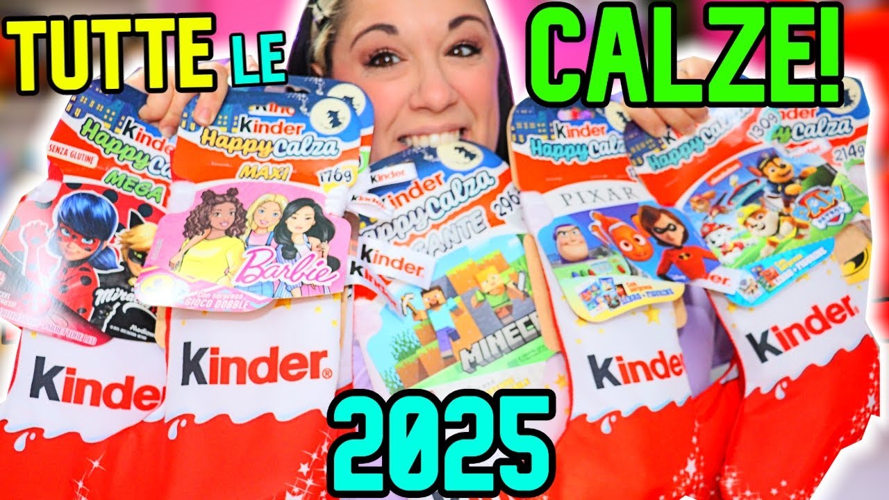 Apro TUTTE le CALZE BEFANA KINDER 2025