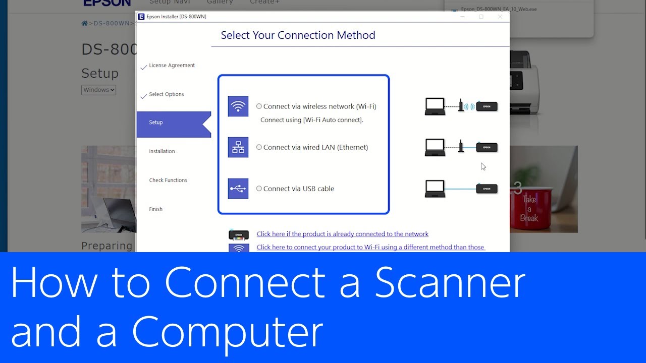 How to Connect a Scanner and a Computer - YouTube