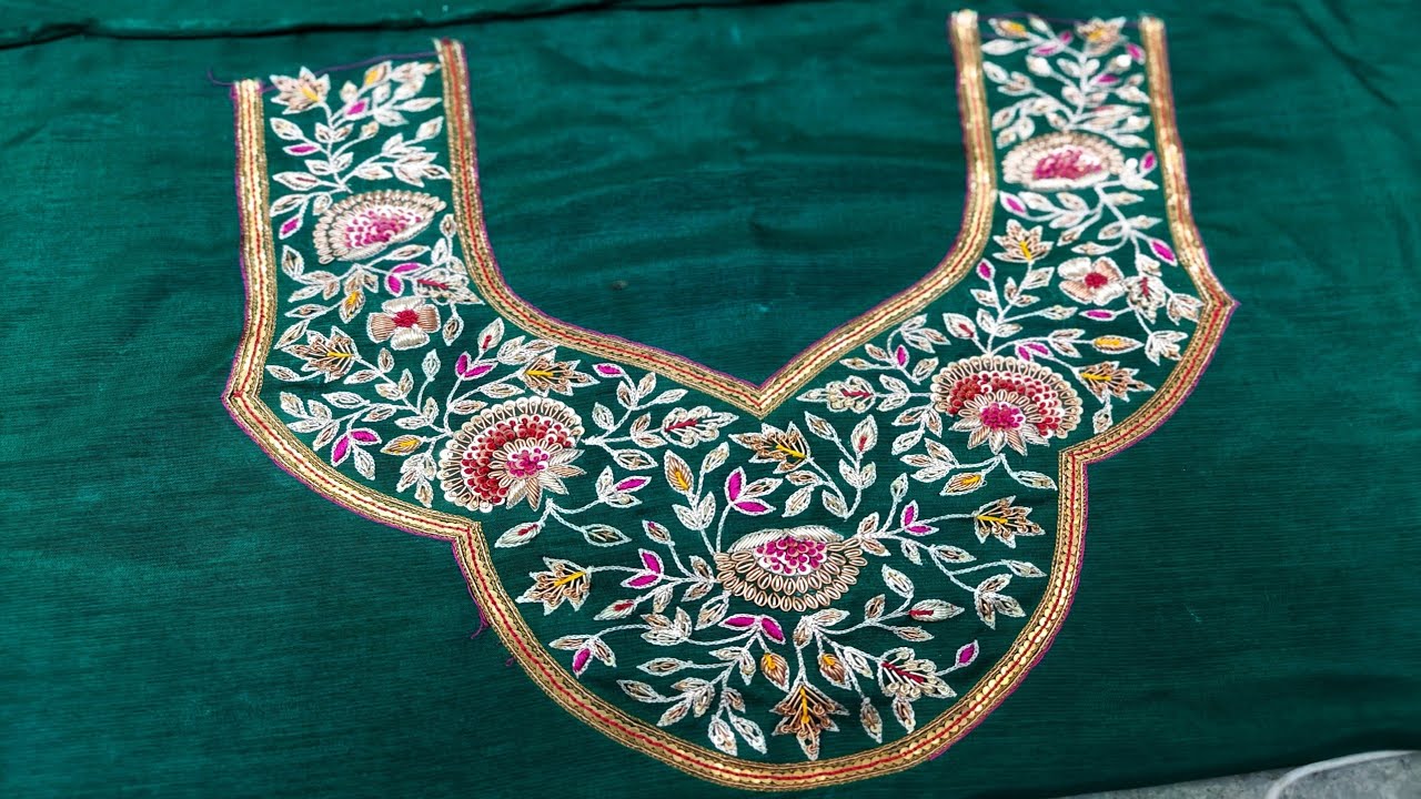 zardosi work designs dresses Zardosi 101: Everything You Need to Know About Indian Gold Thread Work