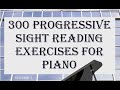 300 progressive sight reading exercises for piano volume 1