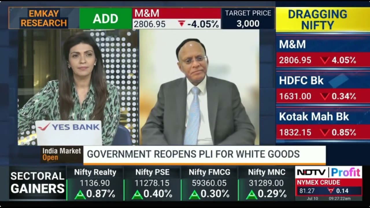 Mr B Thiagarajan, MD, Blue Star - NDTV Profit - Pre Budget 2024
