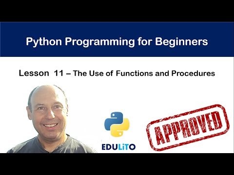 Python Tutorial for Absolute Beginners #11 - Using Functions and Procedures