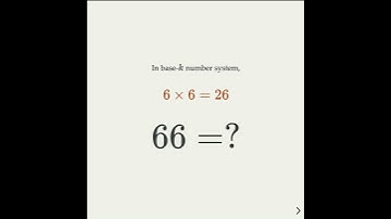 If 6x6=26, what is 66?