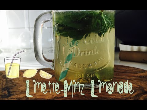 Video: Wie Man Eisgekühlten Minz-Limetten-Tee Macht