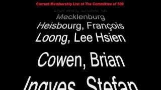 Current Membership List of The Committee of 300 Benjamin Fulford | 2017