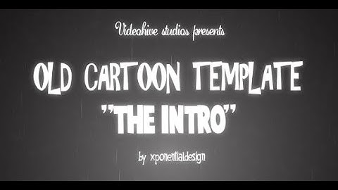 Old Cartoon TITLE Project (Best After Effects Projects)