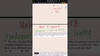 Math 10 Quarter 3: Fundamental Principles of Counting