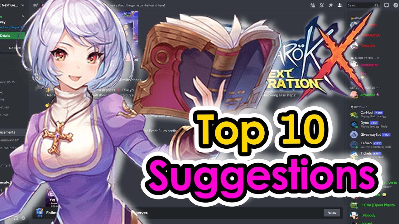 [ROX] Top 10 Most Popular Suggestions For ROX Updates | Ragnarok X Next ...