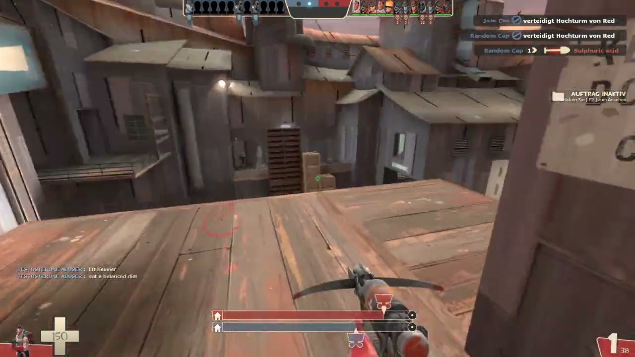 TF2 Medic 360 noscope on Sniper