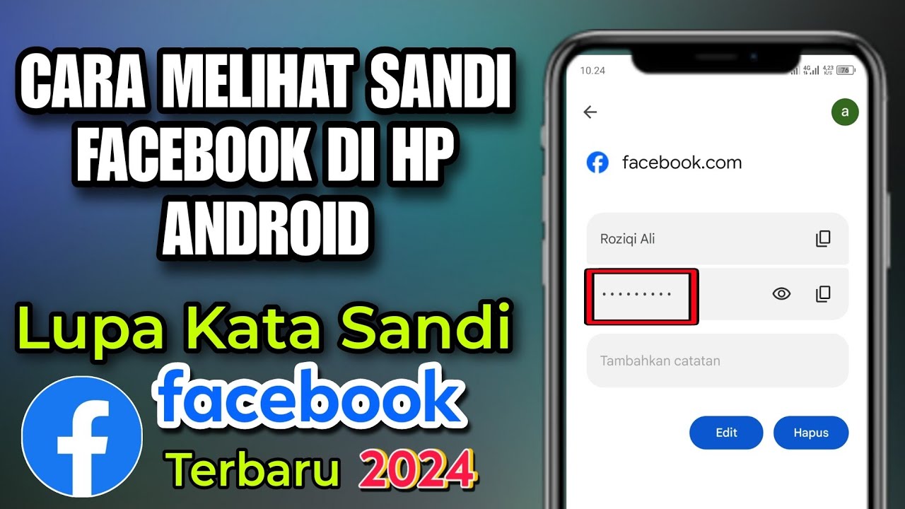 Cara Melihat Sandi Facebook Di HP Android Terbaru 2024 - YouTube