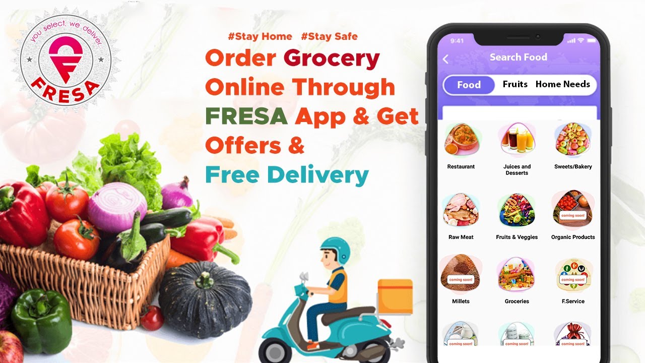 The Best #Grocery Delivery App in #Machilipatnam - Fruits & Vegetables Online Delivery |Kirana