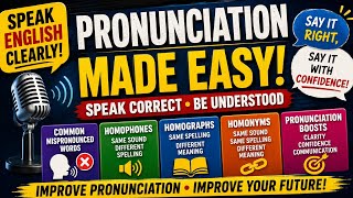 Master English Pronunciation | Homophones, Homographs & Homonyms #pronunciation