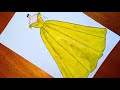 رسم فستان سهرة سهل خطوة بخطوة  7 \ Comment dessiner une robe