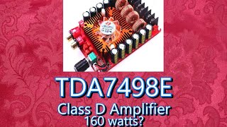 TDA7498E Class D amplifier. Test & Review.