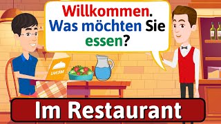 Deutsch lernen mit Dialogen (Im Restaurant) Gespräch auf Deutsch - LEARN GERMAN