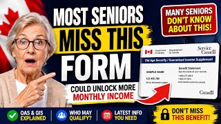 The One Form That Could Boost Your OAS Income (GIS Explained) 
