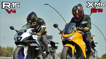 2025 Karizma XMR 210 Vs Yamaha R15 v4 ! DRAG RACE |