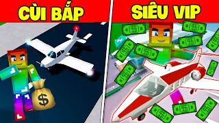 MINI GAME : CUỘC THI XÂY DỰNG SÂN BAY VIP NHẤT TRONG MINECRAFT ** THỬ THÁCH NOOB MÁY BAY VIP