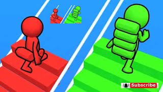 Bridge Race 3d gameplay  part-8 Build A Bridge (Android IOS) screenshot 4