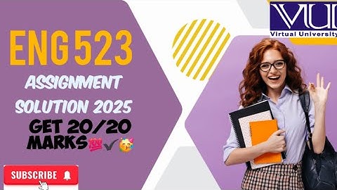 Eng 523 ( Discourse Analysis ) Assignment Solution 2025 / Current Solution 2025 / VU final term 2k25