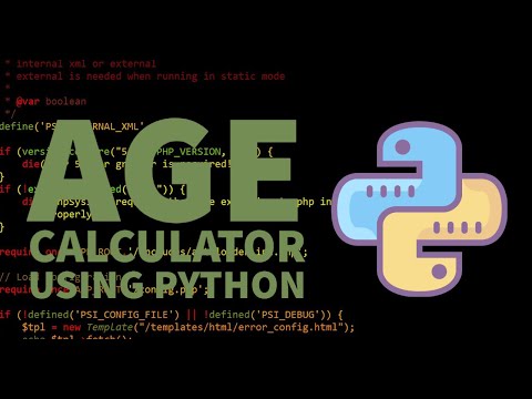 | Age Calculator In Year, Month and Seconds | Python module |