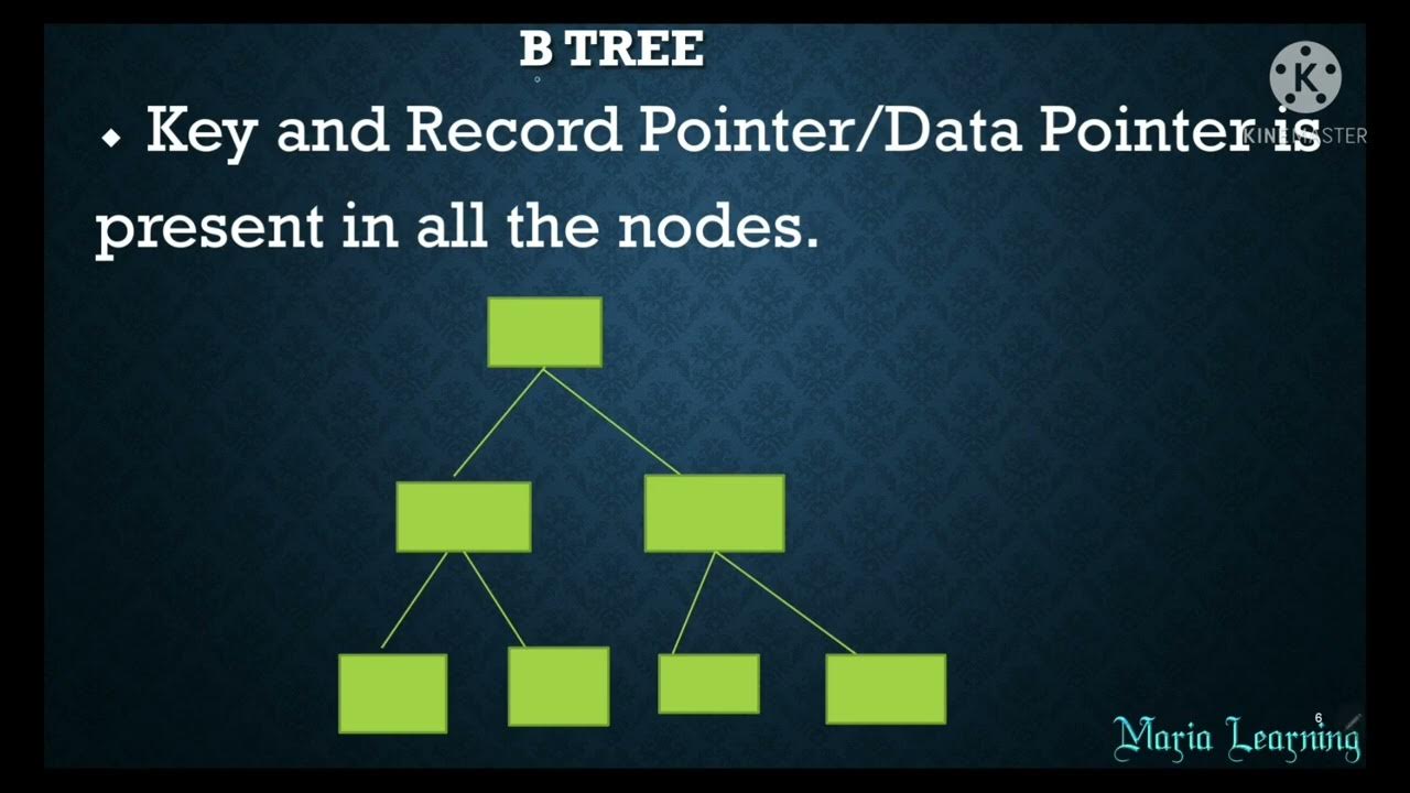 Lecture 104 - Difference between B and B+ tree in DBMS in Tamil - YouTube