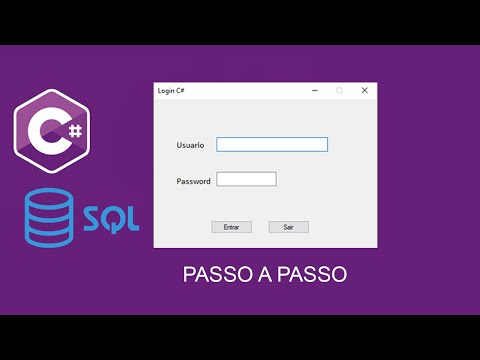 Como criar um sistema de login e senha com C# e SQLServer