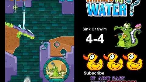 Wheres My Water - Sink Or Swim - 4-4 Bridge Builder (Back Scratcher) *Tri-Duck*