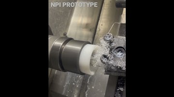 Plastic part cnc turning lathe process