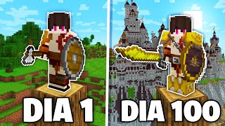 100 DIAS TREINANDO PARA UM TORNEIO MEDIEVAL NO MINECRAFT!!! - O FILME