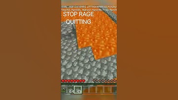 Stop rage quitting your minecraftworlds #minecraft #ragequit #trending #viral #shorts #short